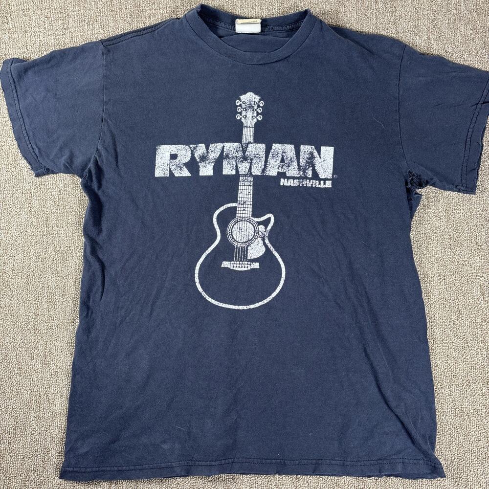 Vintage Ryman Center Nashville T-shirt Medium Thrashed Black